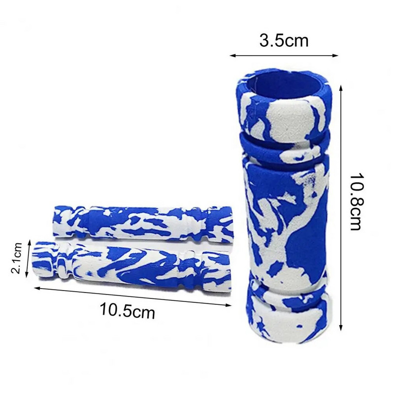 1 komplekt gaasihoova käepideme libisemisvastased amortisaatorid, pehmed universaalsed käsnaga kamuflaaži pidurihoova katted mootorrattale