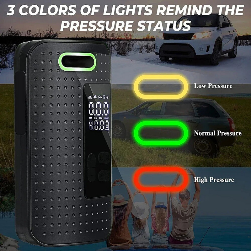 Μίνι φορητή ηλεκτρική αντλία αέρα αυτοκινήτου Φουσκωτή αντλία για ασύρματη αντλία αεροσυμπιεστή ελαστικών για μπάλα μοτοσικλέτας αυτοκινήτου