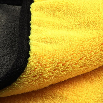 30x30/60CM Микрофибърна кърпа за автомивка Почистваща кърпа за сушене на автомобили Подгъваща кърпа за грижа за автомобила Детайлна кърпа за автомивка за Toyota