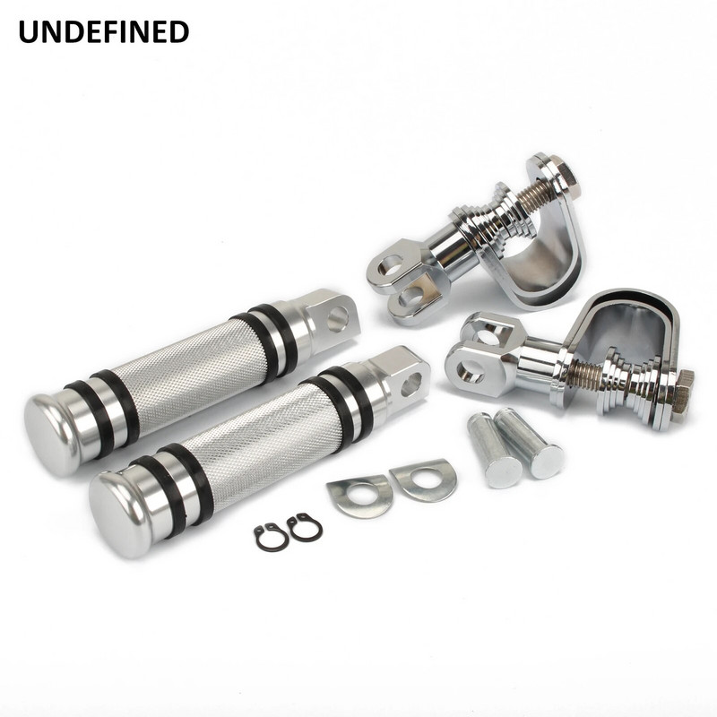 1-1 1/4"-es króm motorkerékpár autópálya lábtartók bilincs motor ütközőrúd motorvédő lábtartó tartó Harley Chopper Bobberhez egyedi