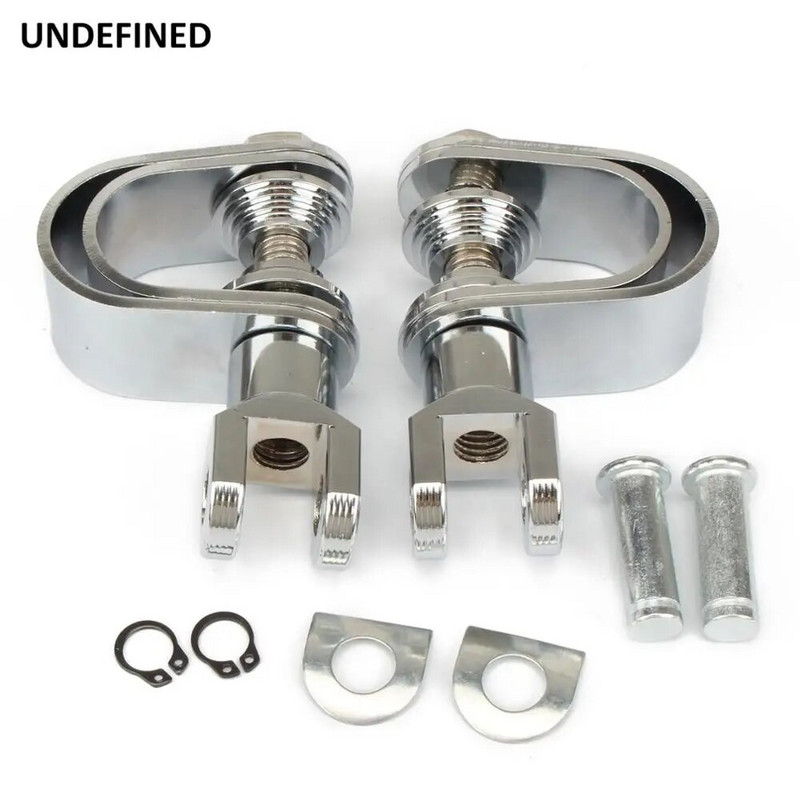 1-1 1/4"-es króm motorkerékpár autópálya lábtartók bilincs motor ütközőrúd motorvédő lábtartó tartó Harley Chopper Bobberhez egyedi