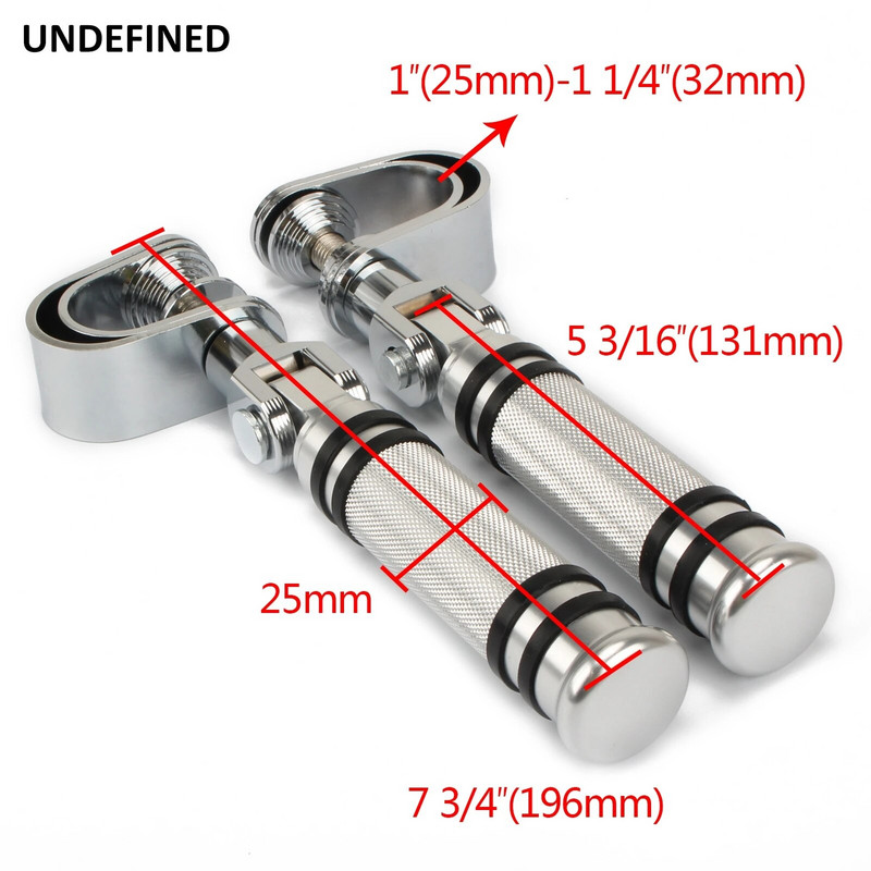 1-1 1/4"-es króm motorkerékpár autópálya lábtartók bilincs motor ütközőrúd motorvédő lábtartó tartó Harley Chopper Bobberhez egyedi