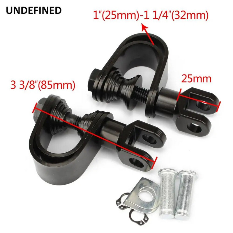 Sujere pentru motociclete 1" 25mm 1.25" 32mm Bară de blocare Apărător motor Autostradă Cleme pentru picioare Suport picioare CNC pentru Harley Touring Dyna XL