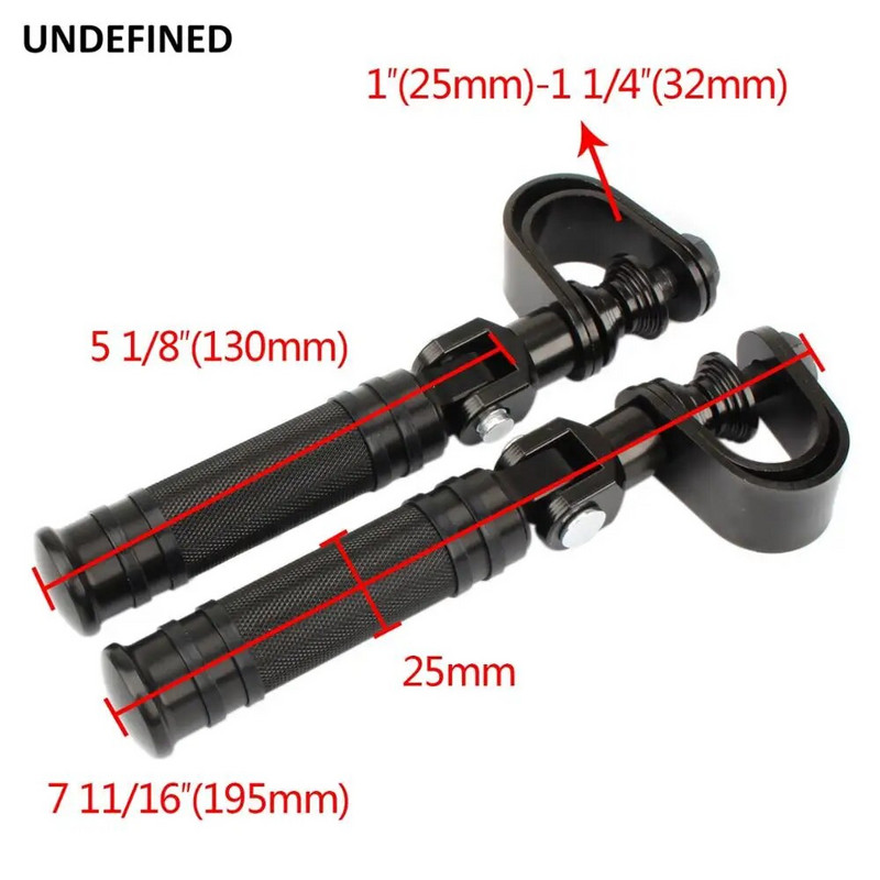 Sujere pentru motociclete 1" 25mm 1.25" 32mm Bară de blocare Apărător motor Autostradă Cleme pentru picioare Suport picioare CNC pentru Harley Touring Dyna XL