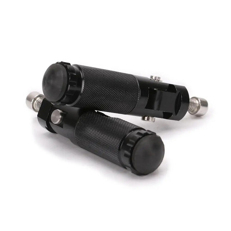 2gab Motociklu Motovelosipēdu salokāmi Kāju balsti Kāju tapi CNC Alumīnija Universālie kāju balsti Tapi Aizmugurējo pedāļu komplekts