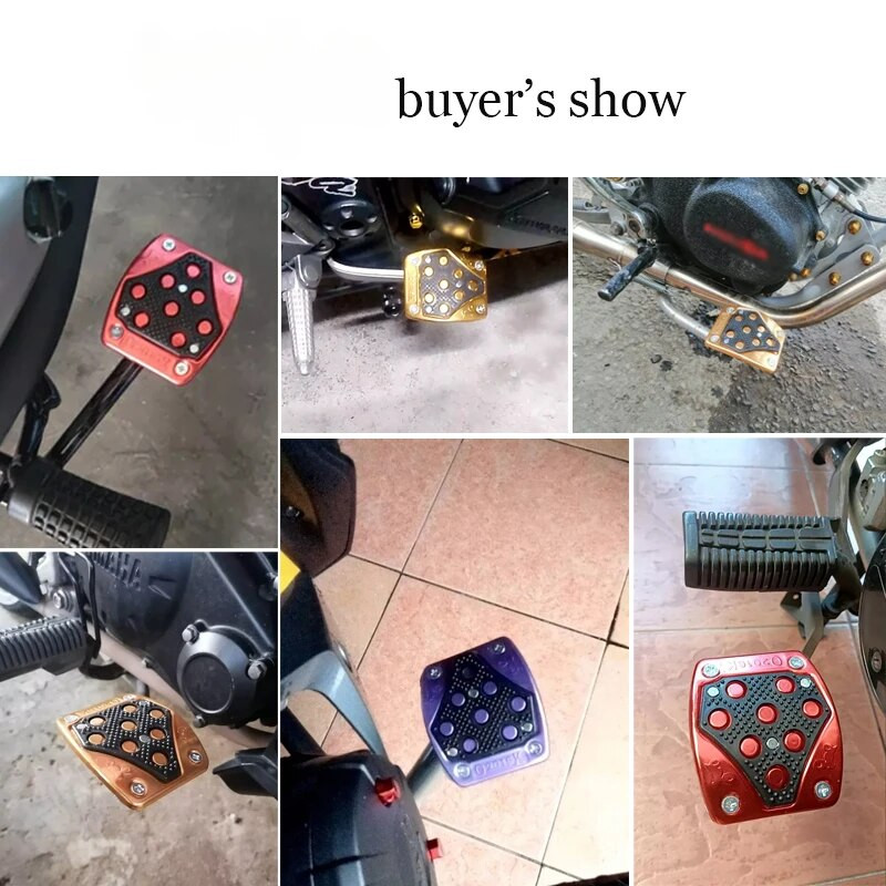 Αντιολισθητικό κάλυμμα πεντάλ φρένων μοτοσικλέτας Universary Αντιολισθητικό κάλυμμα ποδιού μοτοσικλέτας Ποδάκι ποδιού Πολύχρωμο πεντάλ φρένου από κράμα αλουμινίου