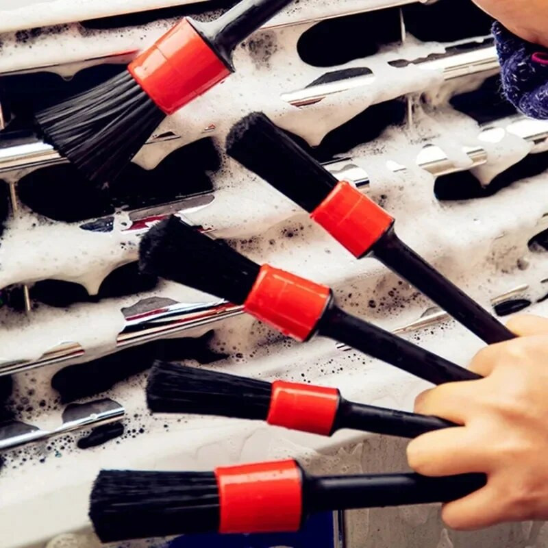 1db/5db részletező kefe készlet autókefék autó részletező kefe automatikus tisztításhoz műszerfal levegőkimeneti kerékmosó karbantartó eszköz