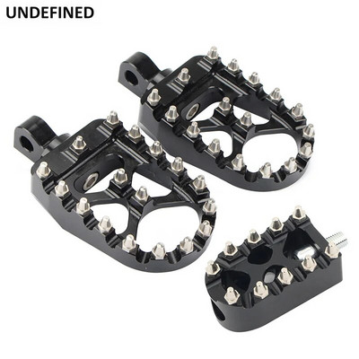 Motorkerékpár lábtartók MX széles, zsíros lábtámaszok pedálok váltókarokkal Harley Sportster XL 883 1200 Dyna Street Bob Bobber Custom