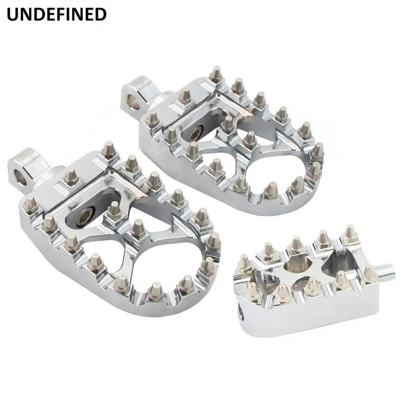 Motorkerékpár lábtartók MX széles, zsíros lábtámaszok pedálok váltókarokkal Harley Sportster XL 883 1200 Dyna Street Bob Bobber Custom