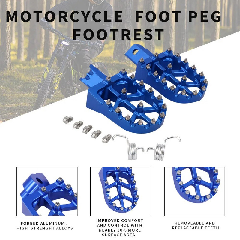 Paredzēts Yamaha YZ65 YZ85 YZ125 YZ250 YZ YZF 125 250 450 WR250F WR450F YZ450FX motociklam CNC kāju balstam kājiņas kājiņas kājiņas 2024