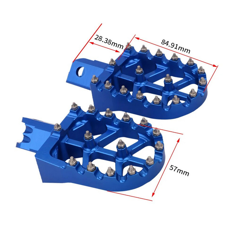 Paredzēts Yamaha YZ65 YZ85 YZ125 YZ250 YZ YZF 125 250 450 WR250F WR450F YZ450FX motociklam CNC kāju balstam kājiņas kājiņas kājiņas 2024