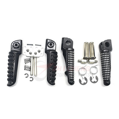 Kawasaki Z650 Z900 17-20 Z400 Z750 Z800 Z1000 ER6F ER6N ZX-6R ZX-9R ZX-10R ZX-12R jaoks Mootorratta eesmised tagumised jalatoed Jalatoed