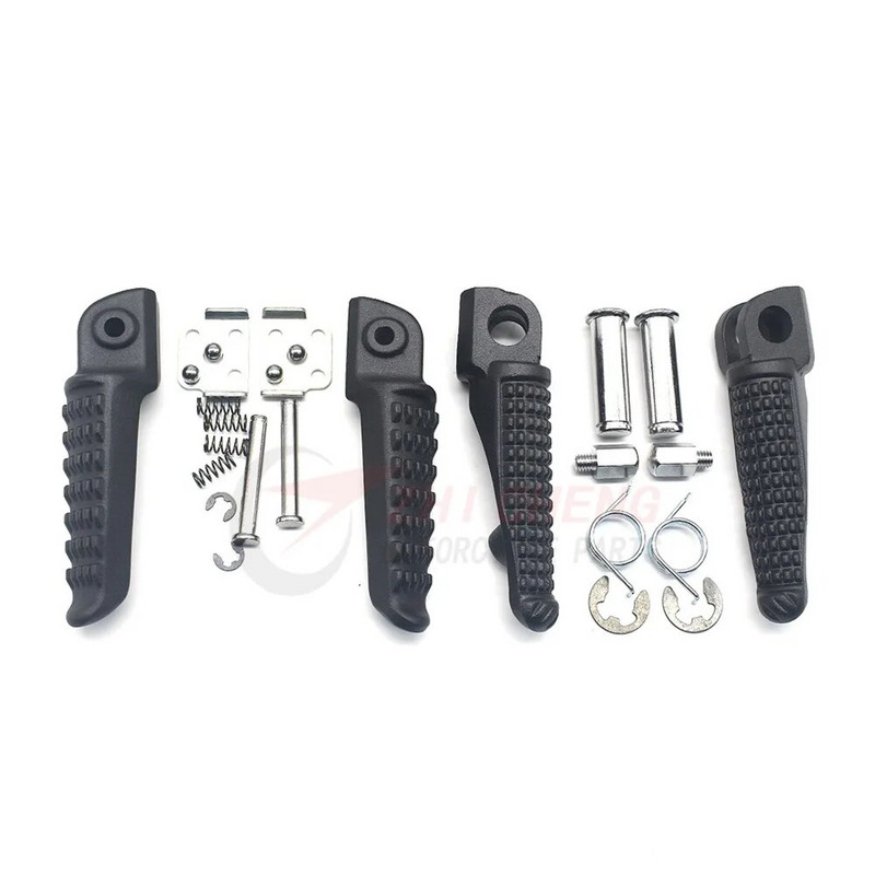 Paredzēts Kawasaki Z650 Z900 17-20 Z400 Z750 Z800 Z1000 ER6F ER6N ZX-6R ZX-9R ZX-10R ZX-12R Motocikla priekšējie aizmugurējie kāju balsti Kāju tapas