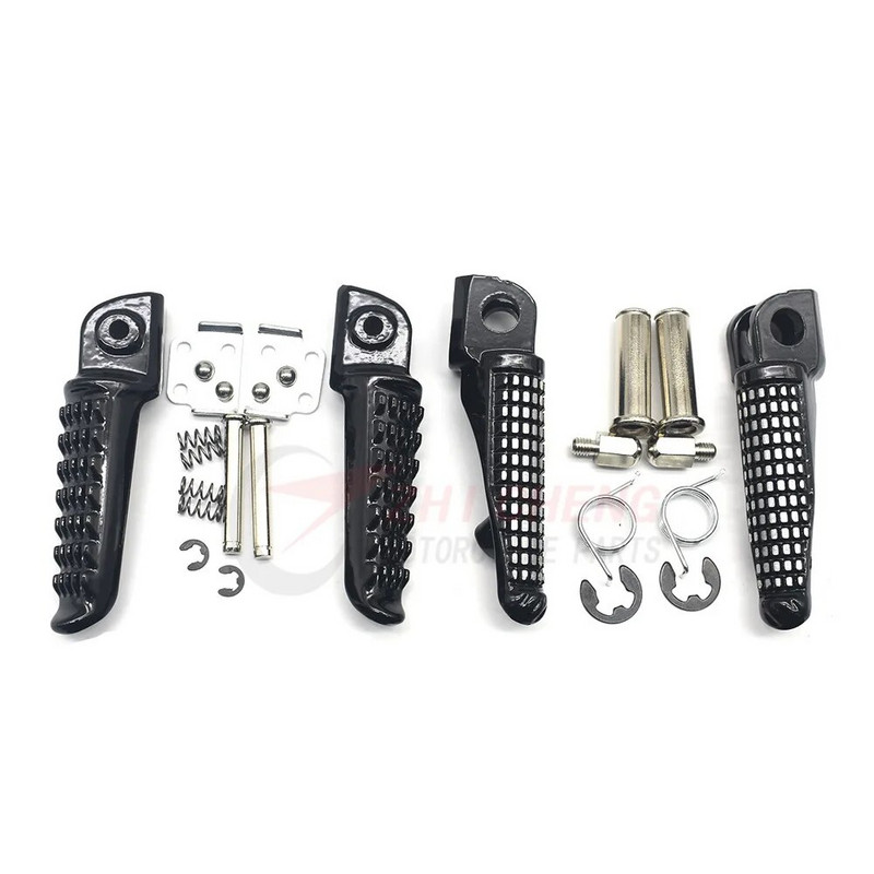 Paredzēts Kawasaki Z650 Z900 17-20 Z400 Z750 Z800 Z1000 ER6F ER6N ZX-6R ZX-9R ZX-10R ZX-12R Motocikla priekšējie aizmugurējie kāju balsti Kāju tapas