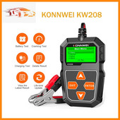 KONNWEI KW208 vooluahela aku analüsaator auto aku tester 12V 100 kuni 2000CCA väntamine laadimine 12 volti aku tööriistad pk BM550