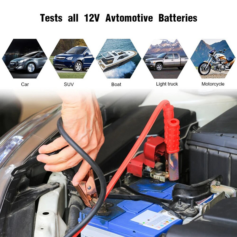 KONNWEI KW208 vooluahela aku analüsaator auto aku tester 12V 100 kuni 2000CCA väntamine laadimine 12 volti aku tööriistad pk BM550
