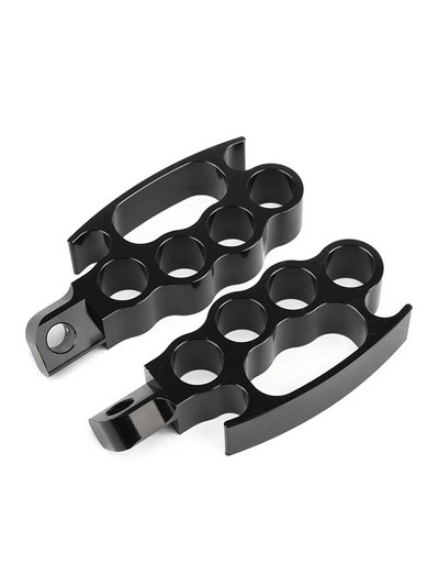 2 tk sõrmenuki jalatugi, vastupidavad alumiiniumist mootorratta jalapulgad pedaalid, mis sobivad Harley Touring Street fxcw xl883n xl1200n jaoks