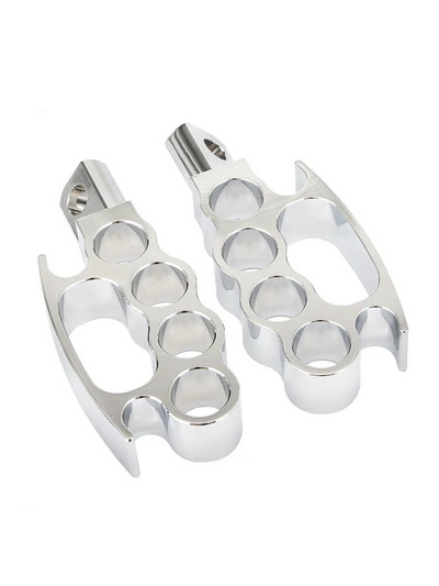 2 tk sõrmenuki jalatugi, vastupidavad alumiiniumist mootorratta jalapulgad pedaalid, mis sobivad Harley Touring Street fxcw xl883n xl1200n jaoks