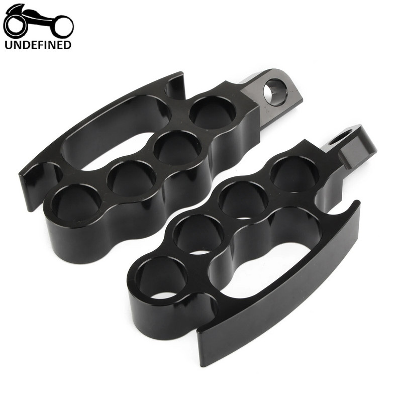 2 tk sõrmenuki jalatugi, vastupidavad alumiiniumist mootorratta jalapulgad pedaalid, mis sobivad Harley Touring Street fxcw xl883n xl1200n jaoks