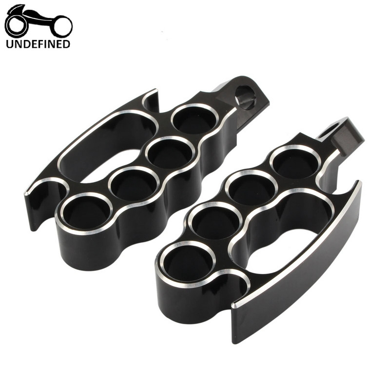 2 tk sõrmenuki jalatugi, vastupidavad alumiiniumist mootorratta jalapulgad pedaalid, mis sobivad Harley Touring Street fxcw xl883n xl1200n jaoks