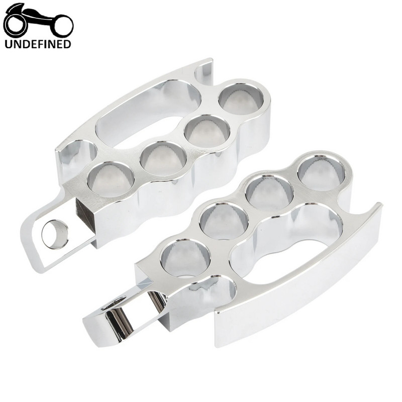 2 tk sõrmenuki jalatugi, vastupidavad alumiiniumist mootorratta jalapulgad pedaalid, mis sobivad Harley Touring Street fxcw xl883n xl1200n jaoks