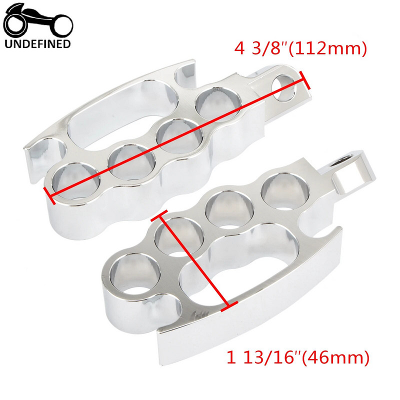 2 tk sõrmenuki jalatugi, vastupidavad alumiiniumist mootorratta jalapulgad pedaalid, mis sobivad Harley Touring Street fxcw xl883n xl1200n jaoks