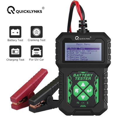 QUICKLYNKS BA107 12 V autoaku tester väntamise ja laadimise test Automaatne akuanalüsaator Sõiduki aku testimise tööriist PK KW208 BM550