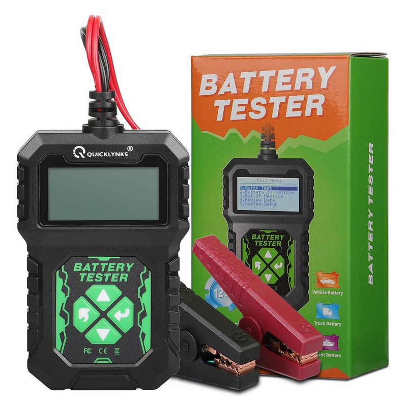 QUICKLYNKS BA107 12 V autoaku tester väntamise ja laadimise test Automaatne akuanalüsaator Sõiduki aku testimise tööriist PK KW208 BM550