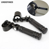 Motocikla tapas, melnas, 25 mm 32 mm, sadursmju sliedes, šosejas pēdas, kāju balsti, skavas O veida gredzena stiprinājums priekš Harley Kawasaki Honda Suzuki Custom