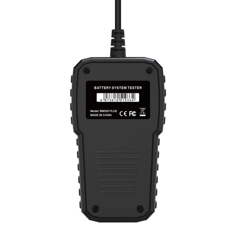 KINGBOLEN BM550 PLUS autoaku tester AUTO 6V 12V 24V akusüsteem tuvastab värvilise ekraani OBD EOBD CAN aku analüsaatori tööriist