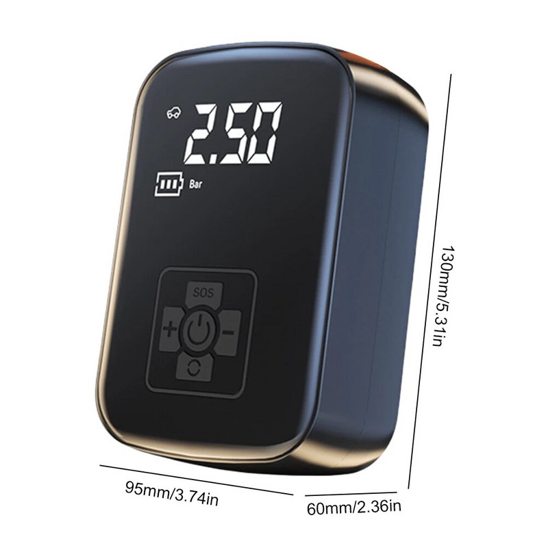 Inflator kaasaskantav õhukompressor kaasaskantav elektriline õhukompressor kaasaskantav elektriline õhupump 150 PSI rehvipump autorehvidele