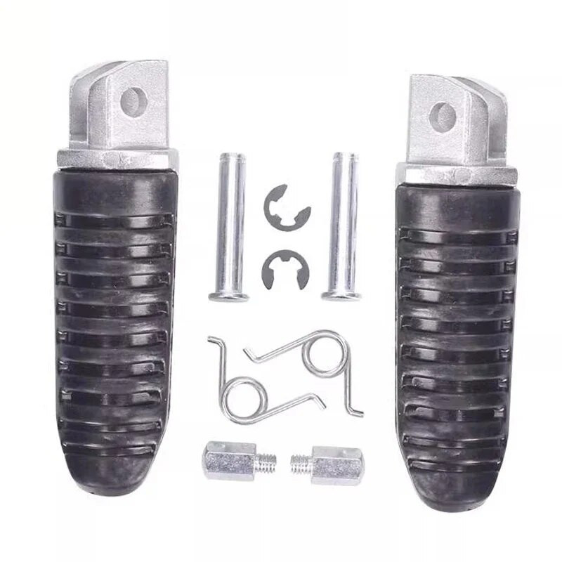 Motociklu alumīnija priekšējie/aizmugurējie kāju balsti kāju tapas priekš Suzuki V-Strom DL 650 1000 GSX 1250 1300 GSR 600 i B-King 2002-2008