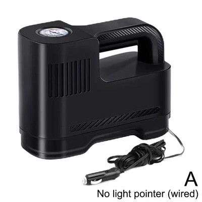 Bezvadu automašīnas gaisa kompresors 120 W Auto automašīnu riepu piepūšanas sūknis ar LED apgaismojumu, ātri papildināms elektriskā sūkņa gaisa piepūtējs