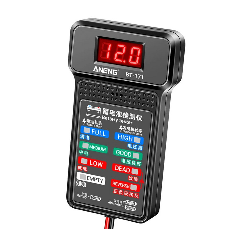 Professional Car Battery Tester 100-2000 CCA Battery Load Tester 12v Auto Cranking/Charging System Battery Alternator Analyzer