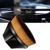 Antistaatiline vinüülplaadipintsel Vinüülpintsel süsinikkiust harjastega puhastuspintsel plaatide jaoks Vinüülplaadi puhastuspintsel