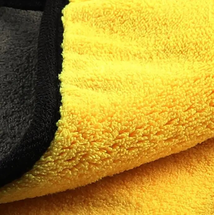 30x60CM automazgātavas mikrošķiedras dvielis auto tīrīšanas žāvēšanas lupatiņa, apvīlēta auto kopšanas lupata, detalizēta auto mazgāšanas dvielis