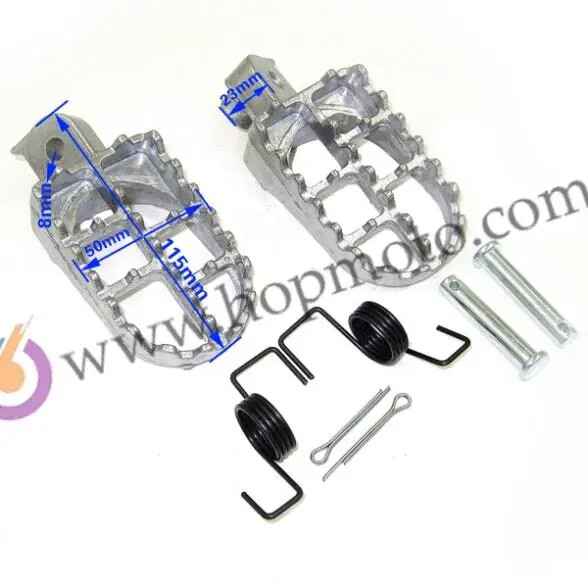 Motociklu kāju balsti Kāju kāju balsti priekš XR50R CRF50 CRF70 CRF80 CRF100F motocikla kāju balsti Ķīniešu netīrumu velosipēdam