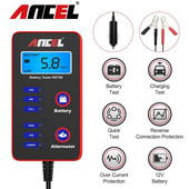 ANCEL BST60 12V autovoolu tester digitaalne aku analüsaator auto tester kiirgeneraatori laadimise tester auto aku tööriist