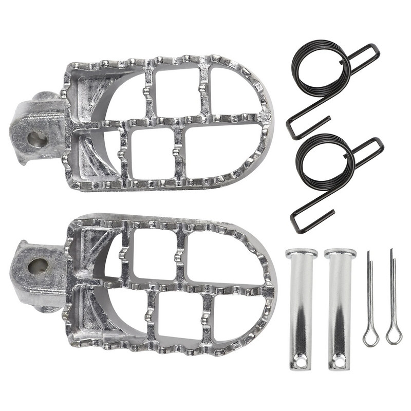 Velosipēda pēdas tapas Footpeg pēdas balsta pedālis priekš Honda XR CRF 50 70 80 100 150 TW200 Yamaha PW 50 80 TTR 50 90 Kawasaki KLR650 KLX110