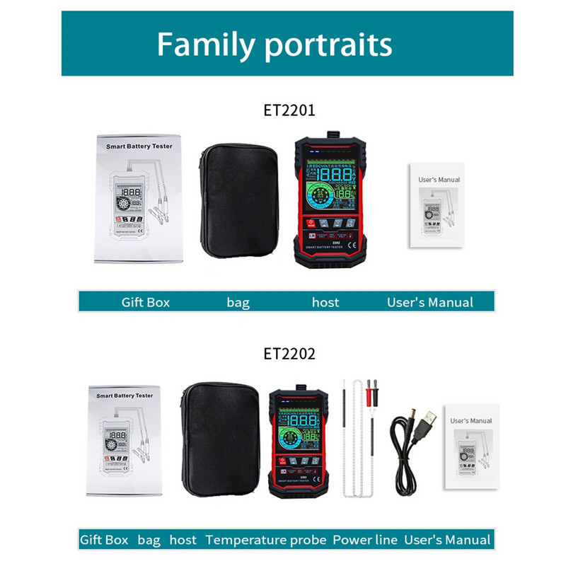 12/24V autóakkumulátor teszter 3,2 hüvelykes színes képernyős akkumulátor intelligens választás autó akkumulátor automatikus akkumulátorelemző tesztelő eszköz