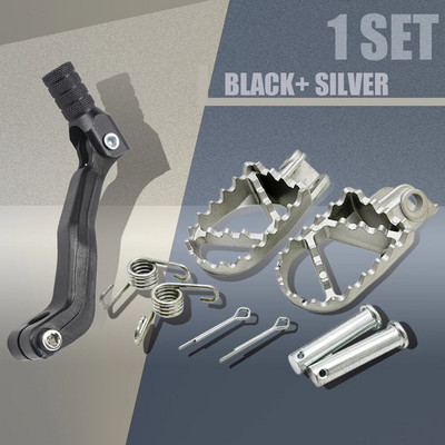 Motocikla kāju balsti Pēdu tapa Priekšējie kāju balsti Pedāļi Ātrumu pārslēgšanas sviras komplekts KTM SX 125150 250 SXF XC 250 EXC 450 Motocross
