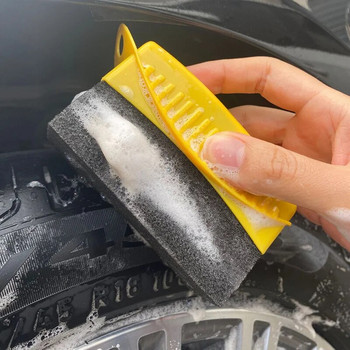 Полиране на автомобилни колела Восъчна гъба Четка Автомобилни гуми Восък Полиране Почистване Изтрийте подложки за измиване Аксесоари за автоматично почистване на гуми