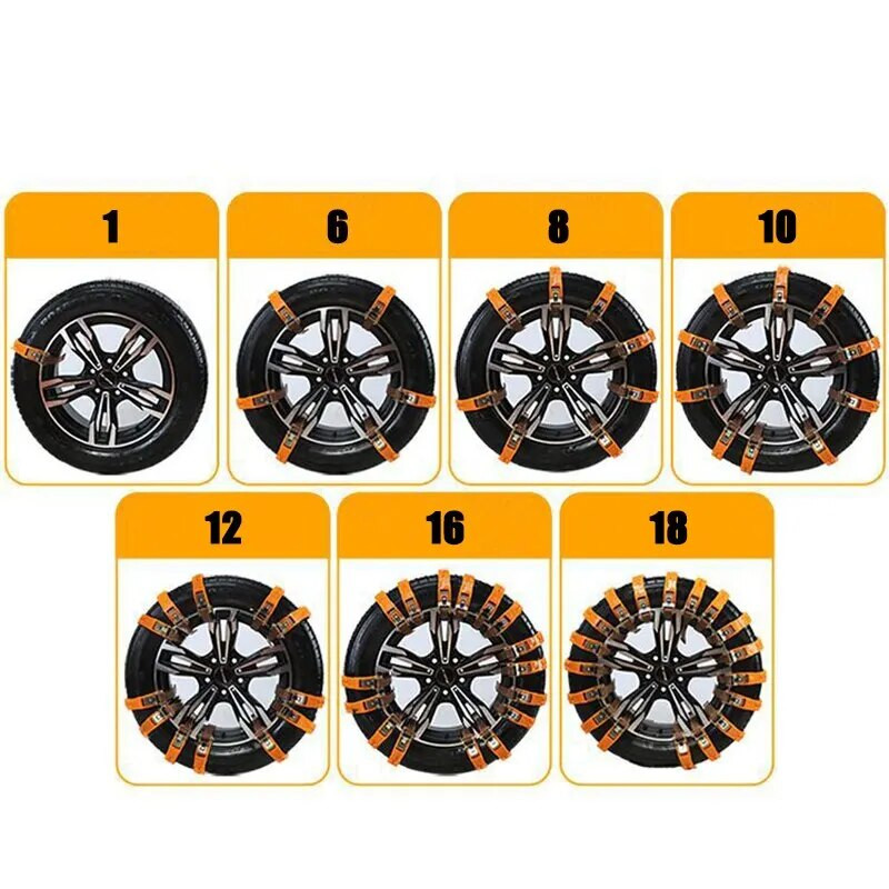 Αντιολισθητικό τεχνούργημα έκτακτης ανάγκης για χειμερινό χιόνι διαφυγής γενικής χρήσης ελαστικών αυτοκινήτου