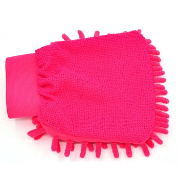 Гореща разпродажба 2 в 1 Ultrafine Fiber Chenille Microfiber Car Wash Glove Mitt Soft Mesh backing no scratch for Car Wash Glove
