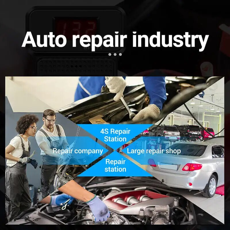 Akumulatora testeris 12V LCD digitālais automātiskais akumulatoru analizators uzlādes kloķa sistēmas testeris automašīnas akumulatora pārbaudītāja diagnostikas rīks