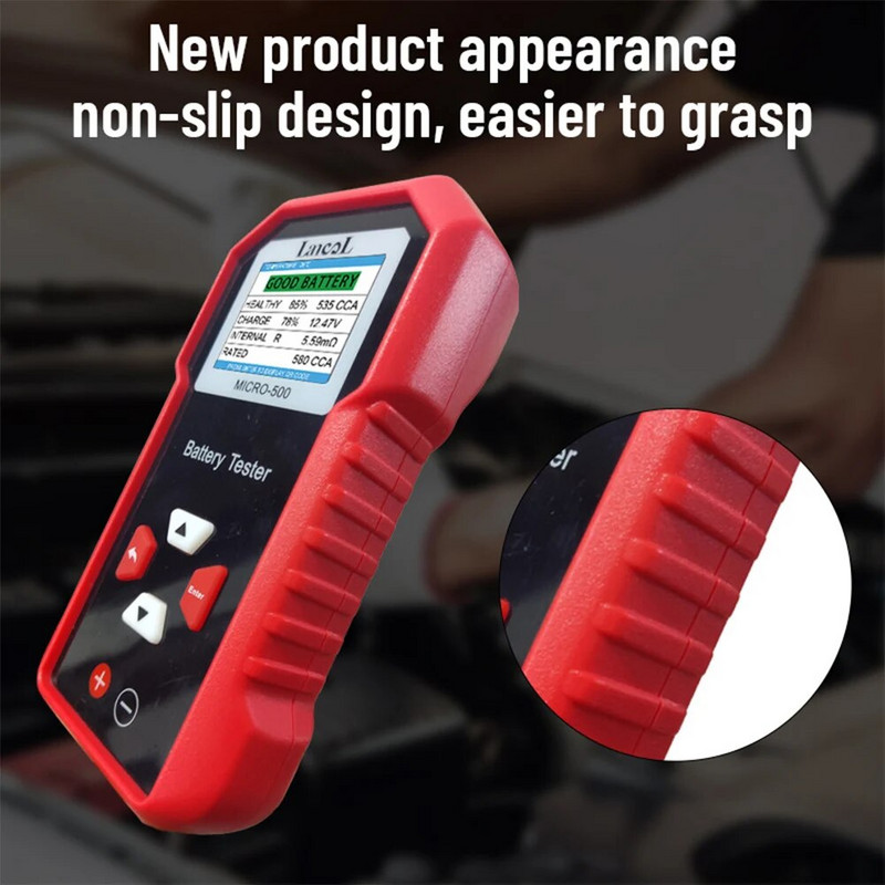 Autoaku tester 12V 24V liitiumaku test Pliihappeaku analüsaatori süsteemi test 40-3000 CCA LED-ekraan QR-koodina