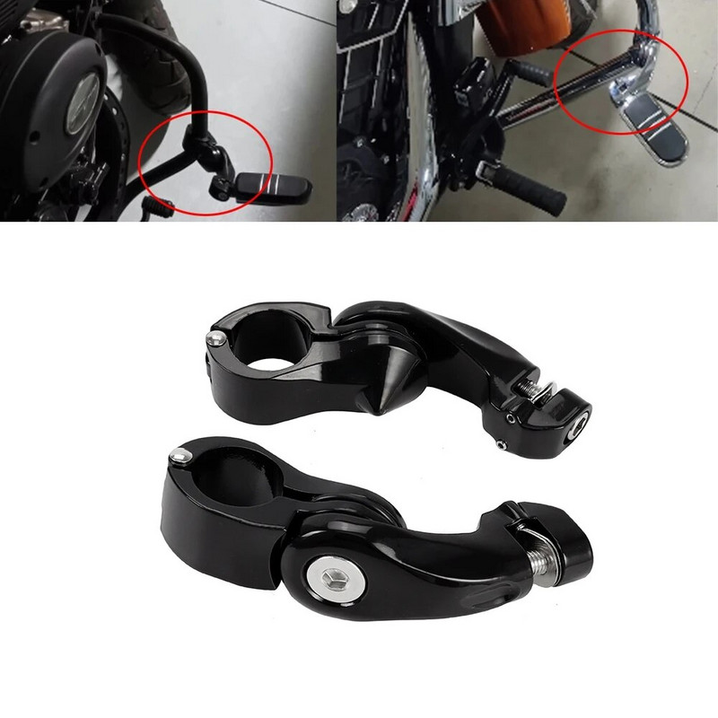 Motocikla 1,25 collu 32 mm šosejas stieņa kāju balsts, kājiņas pedāļa kronšteina stiprinājums Harley Touring Sportster XL 72 Dyna Softail