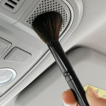 Четки за почистване на интериора на автомобила Инструмент Табло Изход за въздух Четка за прах Четки Преносима четка за почистване на детайли Автоаксесоари
