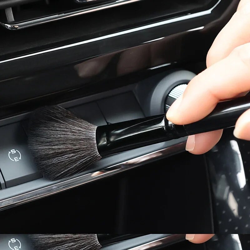 Automašīnas salona tīrīšanas sukas Instrumentu panelis Gaisa izplūdes atvere Duster Sari Sukas Pārnēsājamas Tīras Detaļas Sukas Auto piederumi