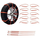 Αλυσίδα χιονιού Ανθεκτικά στη φθορά, αντιολισθητικά Universal Snow Chain Ties for Compact Car Truck SUV Winter Snow Car Tires